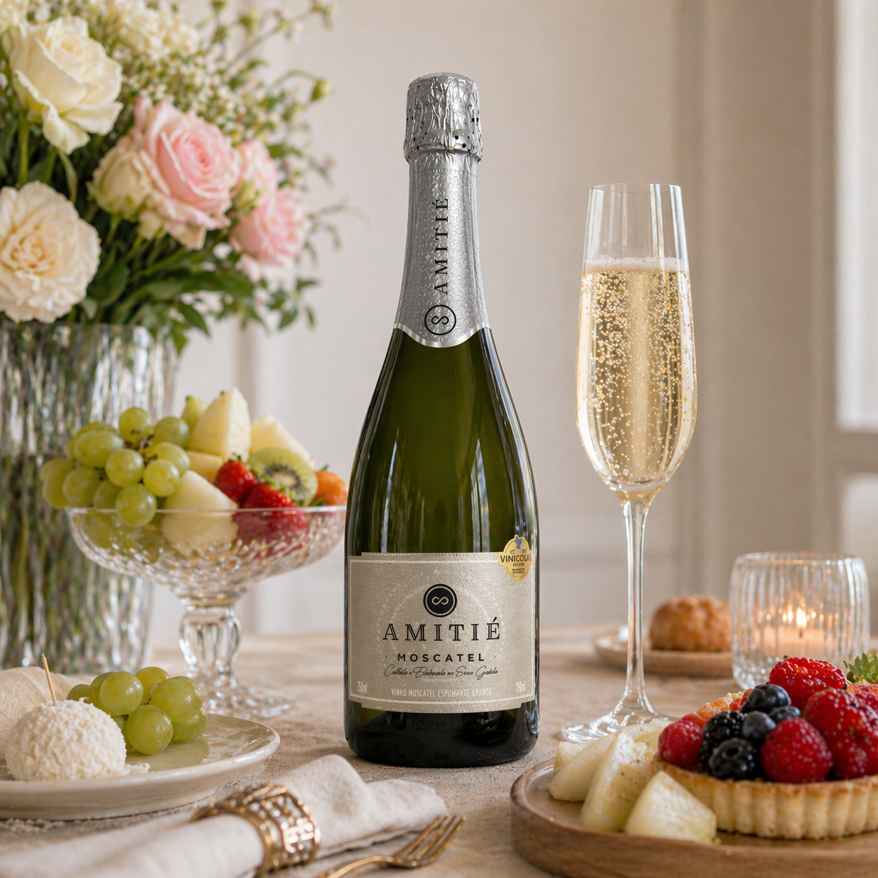 Espumante Amitié Moscatel Premium - Imagem 2
