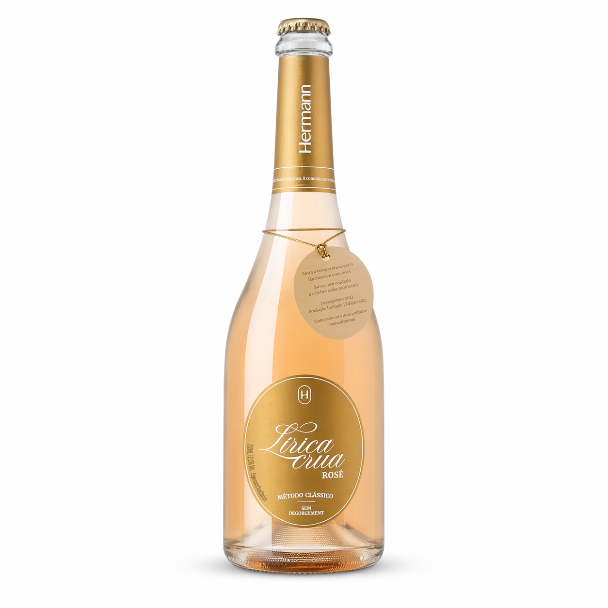 Espumante Hermann Nature Rosé Lírica Crua